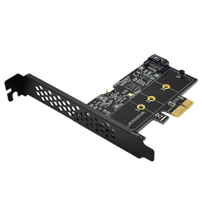 PCI-E to SATA3.0+M2 NGFF Expansion Card 6G Hard Disk Transfer Card(Black) - Add-on Cards by buy2fix | Online Shopping UK | buy2fix