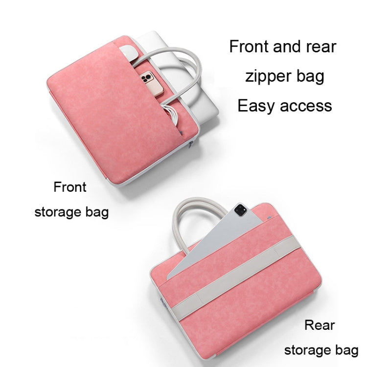 BUBM 14 Inch Full Open Laptop Bag(Pink) - 14.1 inch by BUBM | Online Shopping UK | buy2fix