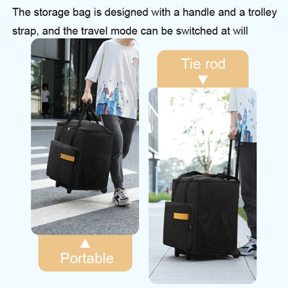 BUBM Computer Host Detachable Trolley Shockproof Waterproof Storage Bag With Wheels, Size: 27 inch(Black) - Other by BUBM | Online Shopping UK | buy2fix