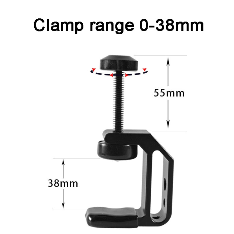BEXIN WN-38 Universal C-Clamp With 1/4-Inch & 3/8-Inch Hole For Tables Desk Mount - Holder by BEXIN | Online Shopping UK | buy2fix