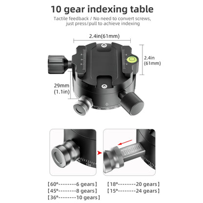 BEXIN  GH-720A Tripod Head  720 Degree Rotating Panorama Head - Tripod Heads by BEXIN | Online Shopping UK | buy2fix