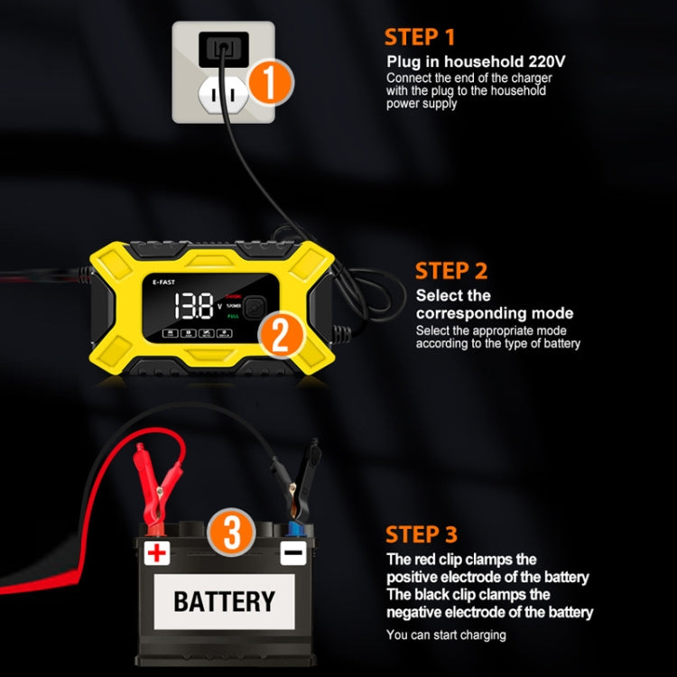 E-FAST 12V Motorcycle Car Battery Emergency Start Charger(EU Plug) - Power Bank by E-FAST | Online Shopping UK | buy2fix