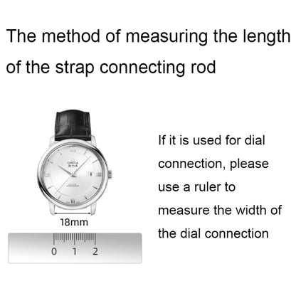 100pcs/set 304 Stainless Steel Strap Connecting Rod Strap All Steel Switch Lugs, Style: Double Drag (1.8x20mm) - Watch Accessories by buy2fix | Online Shopping UK | buy2fix