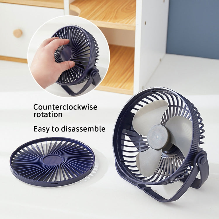 3-in-1 Electric Fan Wall Mounted Desktop Quiet Brushless Turbine Mini Fan, Style: USB Plug(White) - Electric Fans by buy2fix | Online Shopping UK | buy2fix