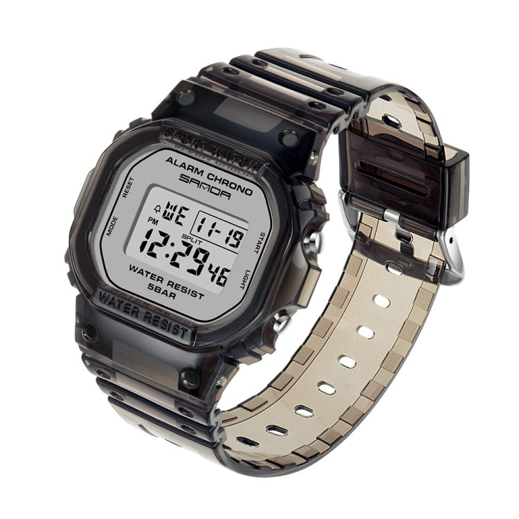 SANDA 2009 Multifunctional Sports Waterproof Calendar Watch(Black With White Noodles) - Sport Watches by SANDA | Online Shopping UK | buy2fix