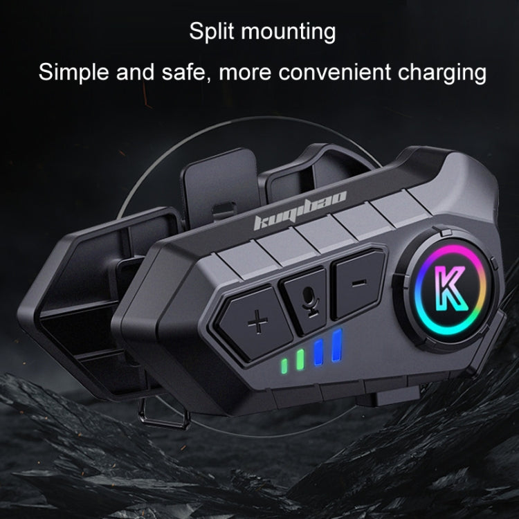 KUQIBAO K11 Motorcycle Helmet Waterproof Subwoofer Bluetooth Headphones(Soft Microphone) - Motorcycle Walkie Talkie by KUQIBAO | Online Shopping UK | buy2fix