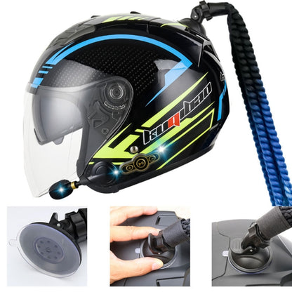 KUQIBAO Motorcycle Bluetooth Headset Double Lens Helmet With Braid, Size: L(Scrub Black) - Helmets by KUQIBAO | Online Shopping UK | buy2fix