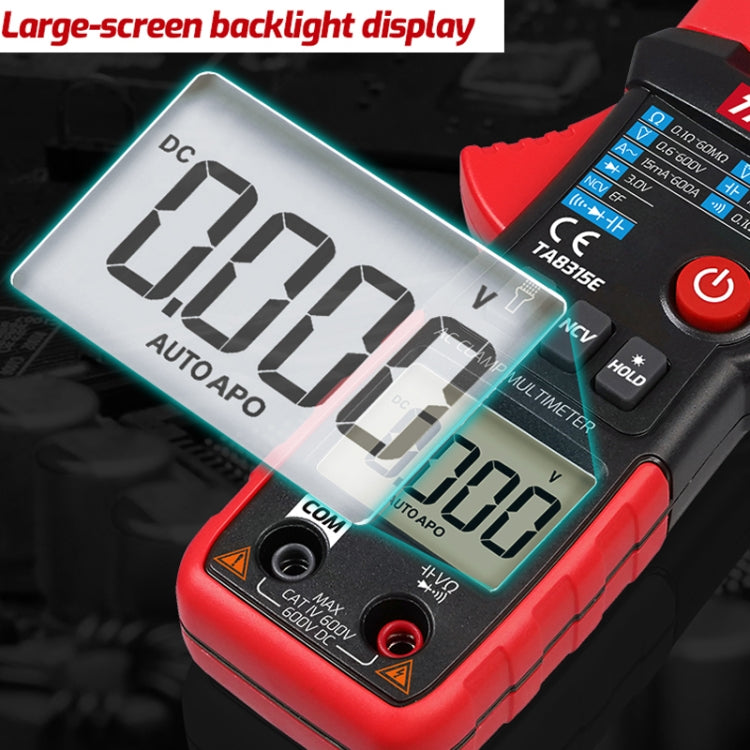 TASI TA8315B Clamp Type Multimeter High Precision Digital Ammeter - Digital Multimeter by TASI | Online Shopping UK | buy2fix