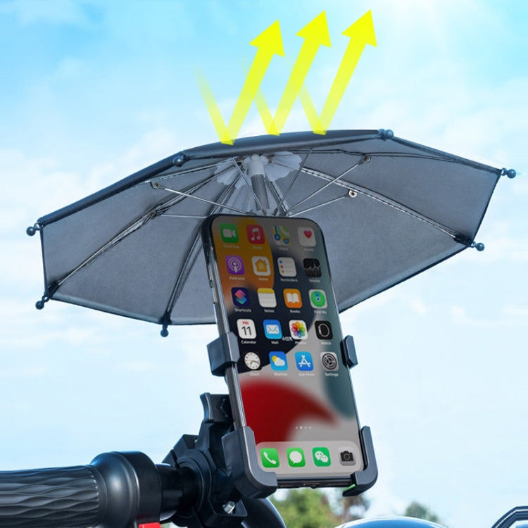 Motorcycle Waterproof Sunshade Umbrella Mobile Phone Navigation Bracket(Handlebar) - Holder by buy2fix | Online Shopping UK | buy2fix