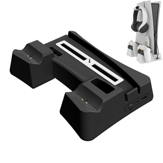 iplay HBP-351 For Sony PS5 Host Cooling Base Bracket Multifunctional Handle Charging Stand(Black) - Charger & Power by iplay | Online Shopping UK | buy2fix