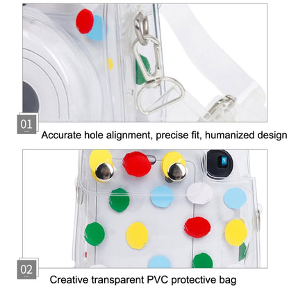 For Fujifilm Instax Mini 12 / 11 Transparent Digital Camera Case(Color Wave Dot) - Protective Case by buy2fix | Online Shopping UK | buy2fix