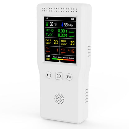 9 In 1 Air Quality Detector Handheld High Precision Formaldehyde Detector(White) - Air & Water Quality Tester by buy2fix | Online Shopping UK | buy2fix