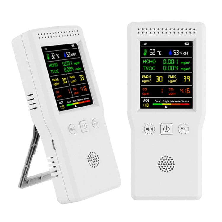 9 In 1 Air Quality Detector Handheld High Precision Formaldehyde Detector(White) - Air & Water Quality Tester by buy2fix | Online Shopping UK | buy2fix