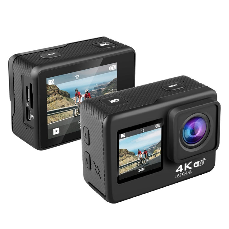 WIFI Color Dual-Screen HD 4K Anti-Shake Video Outdoor Waterproof Sports Camera(AT-Q60AR) - Other Camera by buy2fix | Online Shopping UK | buy2fix