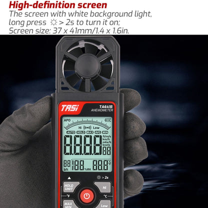 TASI TA641B High Precision Wind Speed Instrument Wind Volume Tester Handheld Wind Speed Meter - Tachometers & Anemometer by TASI | Online Shopping UK | buy2fix