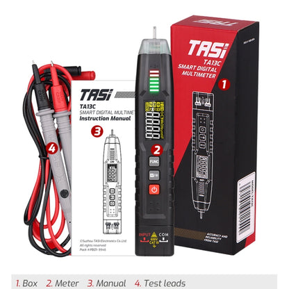 TASI TA13C Smart Pen Multimeter Digital High Precision Compact Portable Multimeter - Digital Multimeter by TASI | Online Shopping UK | buy2fix