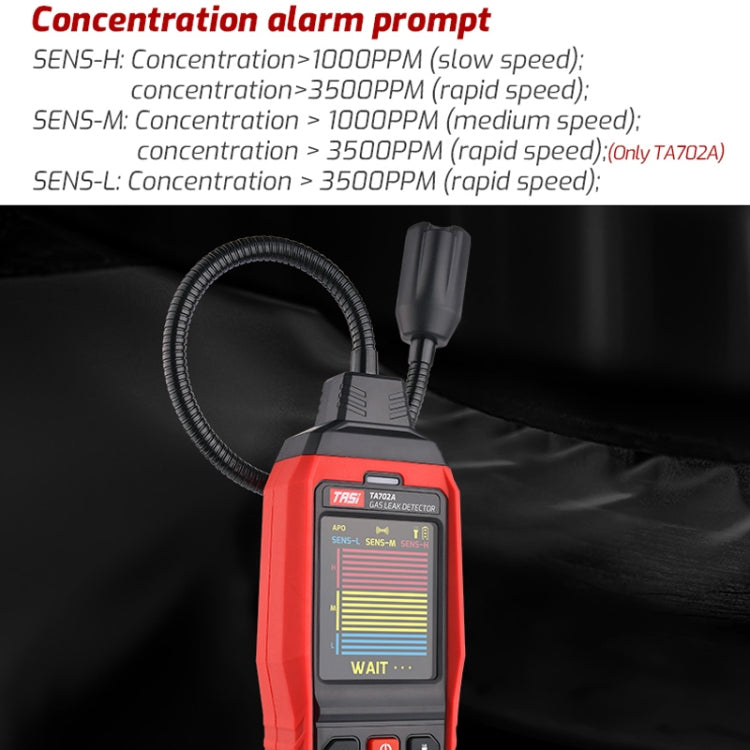 TASI TA702B Simulation Bar+Digital Display Cumbelo Gas Detector Portable Gas Testing Instrument Natural Gas Discovery Detective - Gas Monitor by TASI | Online Shopping UK | buy2fix