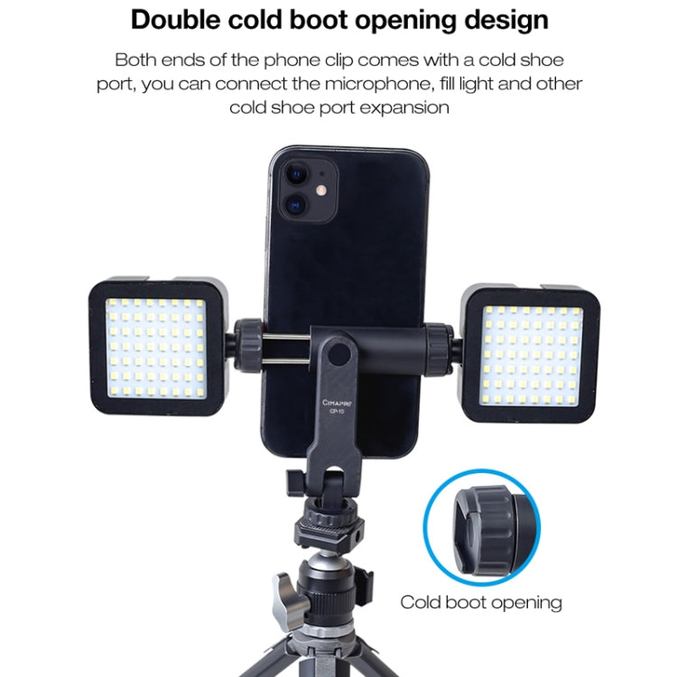 Cimapro Swivel Cold Boot Camera Phone Mount Bracket External Tripod(White) - Other Accessories by Cimapro | Online Shopping UK | buy2fix