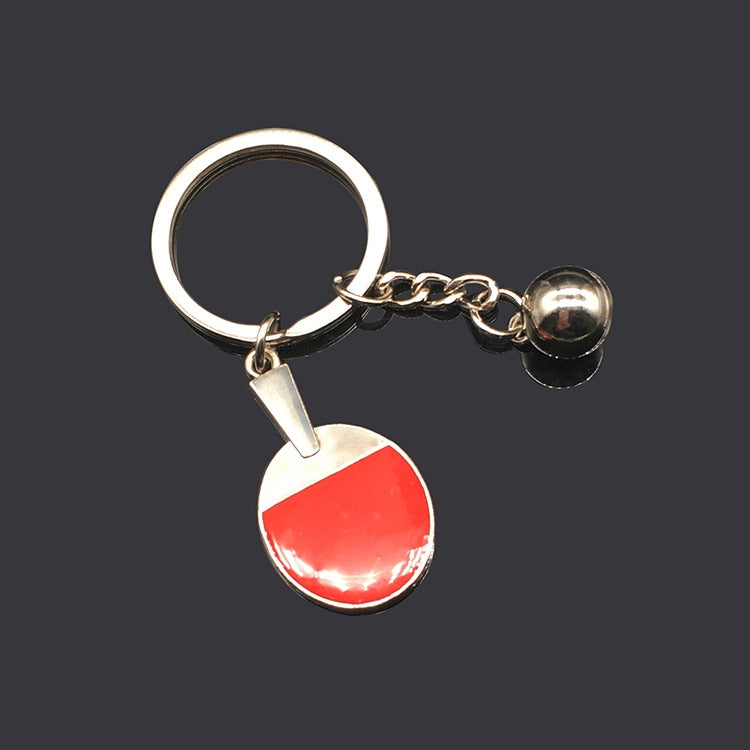 2pcs Table Tennis Metal Keychain Small Gift(BY-030) - Key Rings by buy2fix | Online Shopping UK | buy2fix