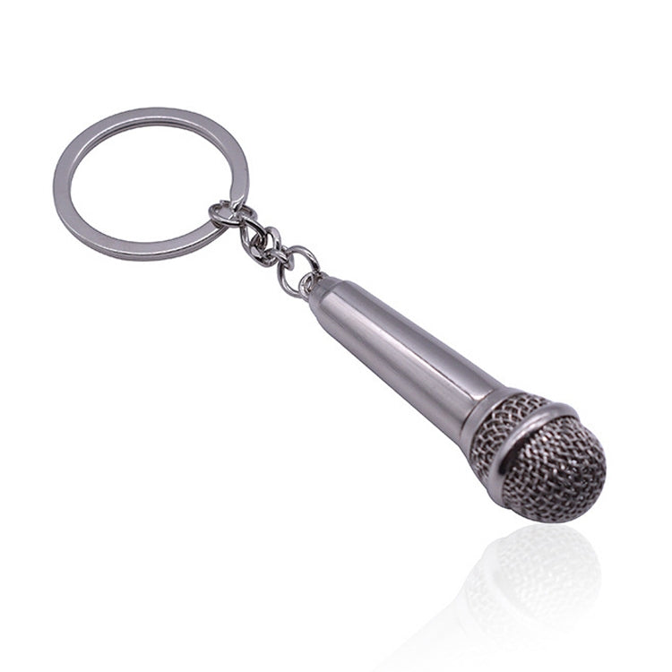 Simulated Microphone Metal Keychain Small Gift(BY-452) - Key Rings by buy2fix | Online Shopping UK | buy2fix