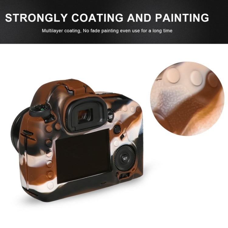 Pixel P001 For Canon EOS 5D Mark IV Camera Silicone Protector Case(Desert Camouflage) - Protective Case by Pixel | Online Shopping UK | buy2fix