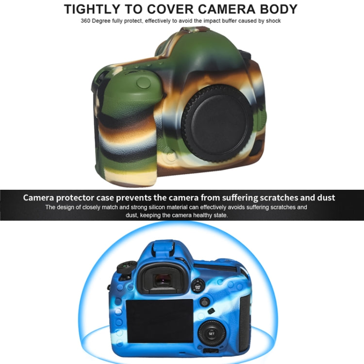 Pixel P001 For Canon EOS 5D Mark IV Camera Silicone Protector Case(Desert Camouflage) - Protective Case by Pixel | Online Shopping UK | buy2fix