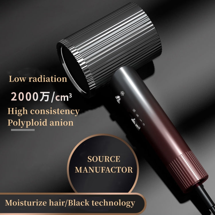 1600W Negative Ion Hair Dryer With  3 Speed Adjustment,CN Plug Standard Edition(Gray) - Hair Dryers & Accessories by buy2fix | Online Shopping UK | buy2fix