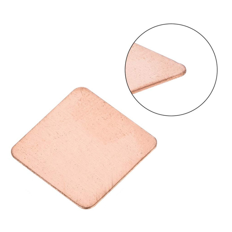 20pcs Laptop Cooling Copper Heat Sink Thermal Conductive Tabs Cell Phone Computer Graphics Card Heat Sinks 20x20x0.5mm - Others by buy2fix | Online Shopping UK | buy2fix