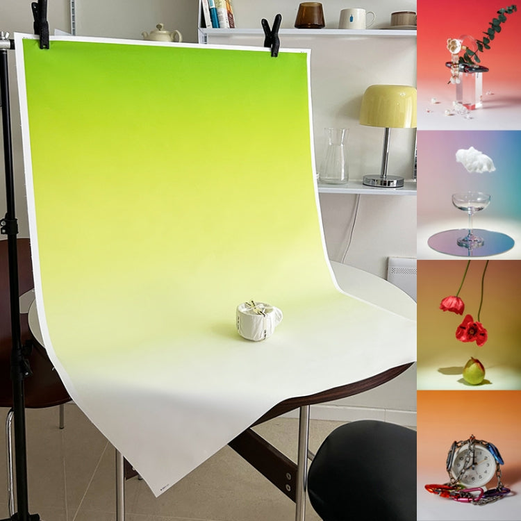 104x144cm Gradient Background Paper Photography Portrait Photo Props(Generic Green Island) - Gradient Color by buy2fix | Online Shopping UK | buy2fix