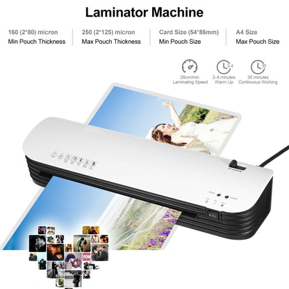 Osmile SL299 A4 Laminator Cold Hot Lamination Photo File Laminating Machine(UK Plug) - Photo Film Covering Machine by Osmile | Online Shopping UK | buy2fix