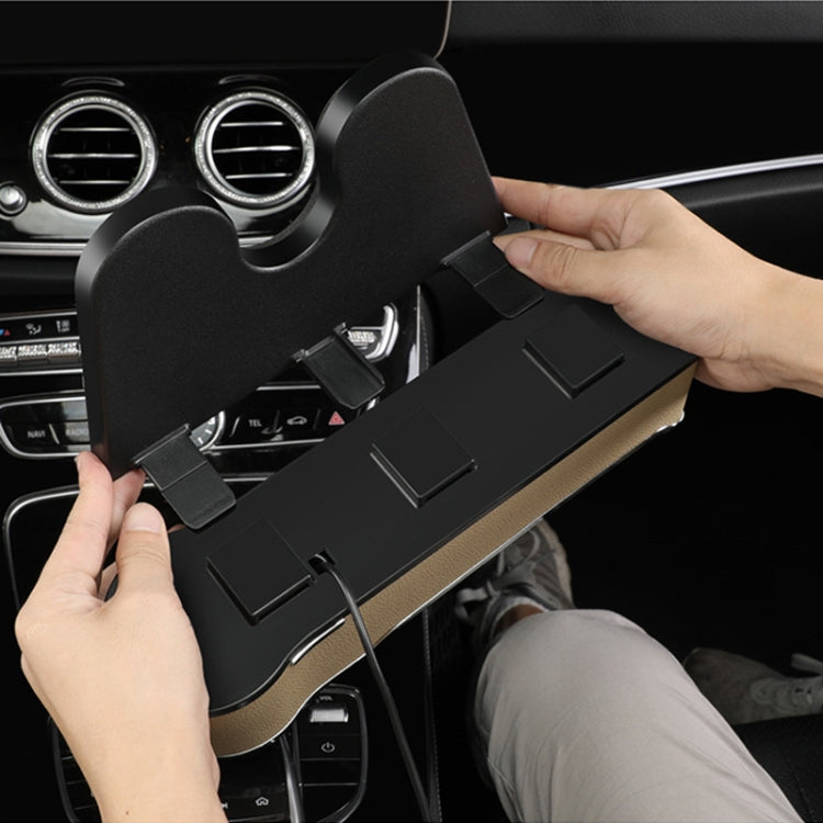 Car Seat Gap Storage Box Multifunctional Mobile Phone USB Charger, Color: Standard Beige - Stowing Tidying by buy2fix | Online Shopping UK | buy2fix