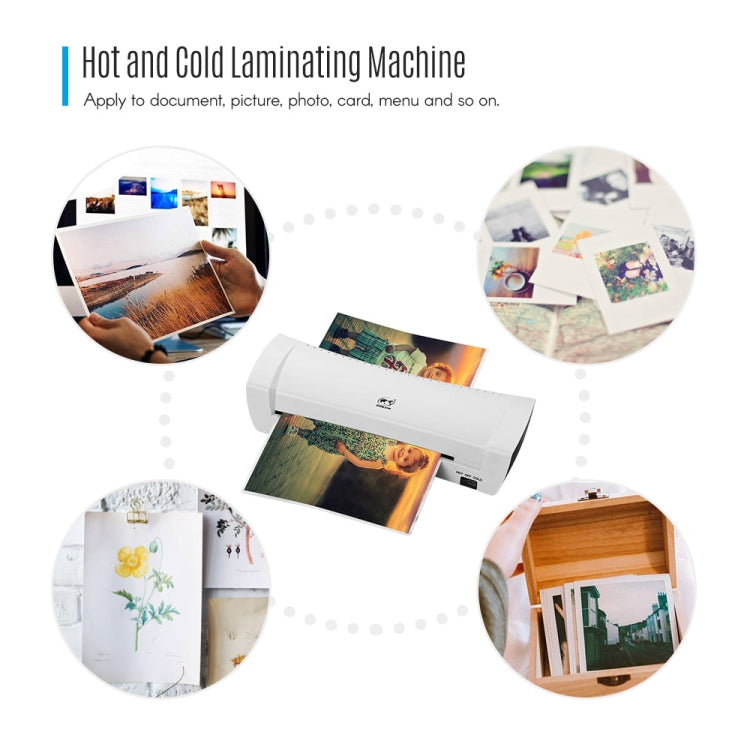 Osmile SL200 A4 Photo Cold and Hot Laminating Machine 340mm/min Speed US Plug - Photo Film Covering Machine by Osmile | Online Shopping UK | buy2fix