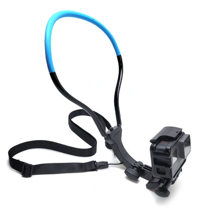 TUYU Camera Neck Holder Mobile Phone Chest Strap Mount  For Video Shooting//POV, Spec: With Phone Clip (Blue) - Stand by buy2fix | Online Shopping UK | buy2fix