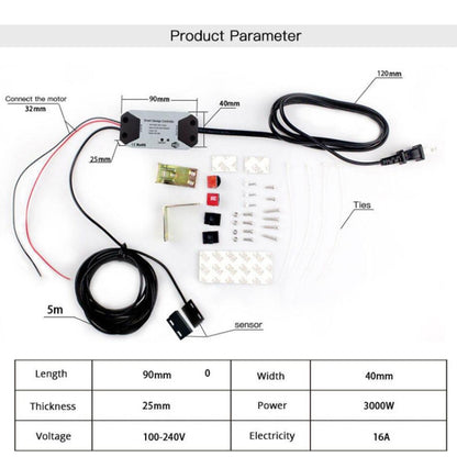 Tuya APP Remote Control WIFI Smart Garage Door Controller, Specification: AU Plug - Smart Switch by Tuya | Online Shopping UK | buy2fix