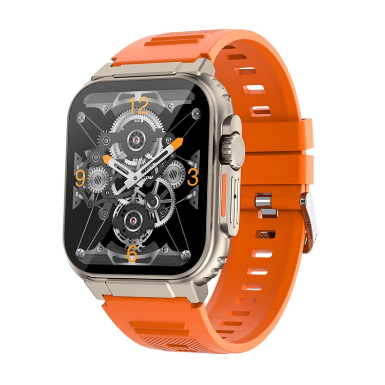 A70 1.96 Inch Health Monitoring Multifunctional IP68 Waterproof Bluetooth Call Smart Watch(Orange) - Smart Watches by buy2fix | Online Shopping UK | buy2fix