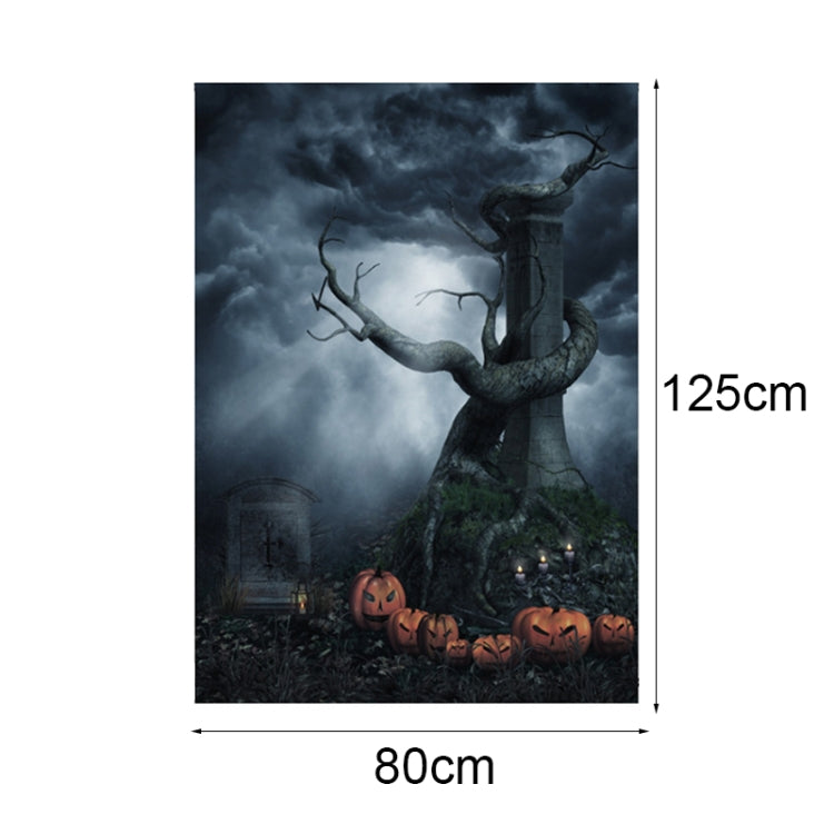 1.25x0.8m Holiday Party Photography Background Halloween Decoration Hanging Cloth, Style: WS-204 - Cartoon by buy2fix | Online Shopping UK | buy2fix