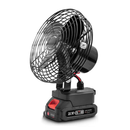 HILDA Portable Powerful Fan Outdoor Hair Dryer, With EU Plug Adaptor, Style: 6 inch With 1 Battery (3000mAh) - Electric Fans by HILDA | Online Shopping UK | buy2fix