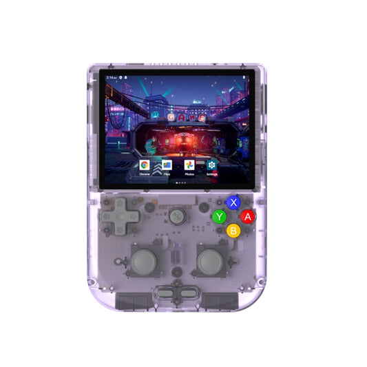 ANBERNIC  RG405V 4+128G 10000+ Games Handheld Game Console 4-Inch IPS Screen Android 12 System T618 64-Bit Game Player(Transparent Purple) - Pocket Console by ANBERNIC | Online Shopping UK | buy2fix