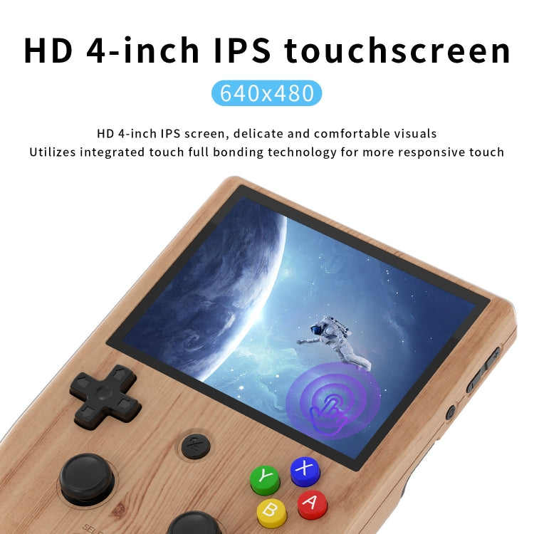 ANBERNIC  RG405V 4+128G 10000+ Games Handheld Game Console 4-Inch IPS Screen Android 12 System T618 64-Bit Game Player(Wood Grain) - Pocket Console by ANBERNIC | Online Shopping UK | buy2fix