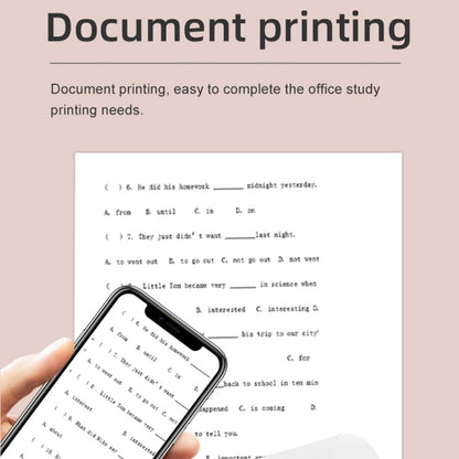 X6 200DPI Student Homework Printer Bluetooth Inkless Pocket Printer White 5 Printer Papers+5 Stickers - Printer by buy2fix | Online Shopping UK | buy2fix