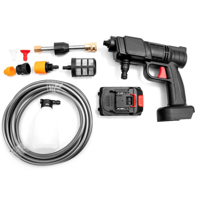 HILDA 21V High Pressure Water Torch Lithium Car Washer Plastic Package, Model: UK Plug + 1 Battery - Car Washer & Accessories by HILDA | Online Shopping UK | buy2fix