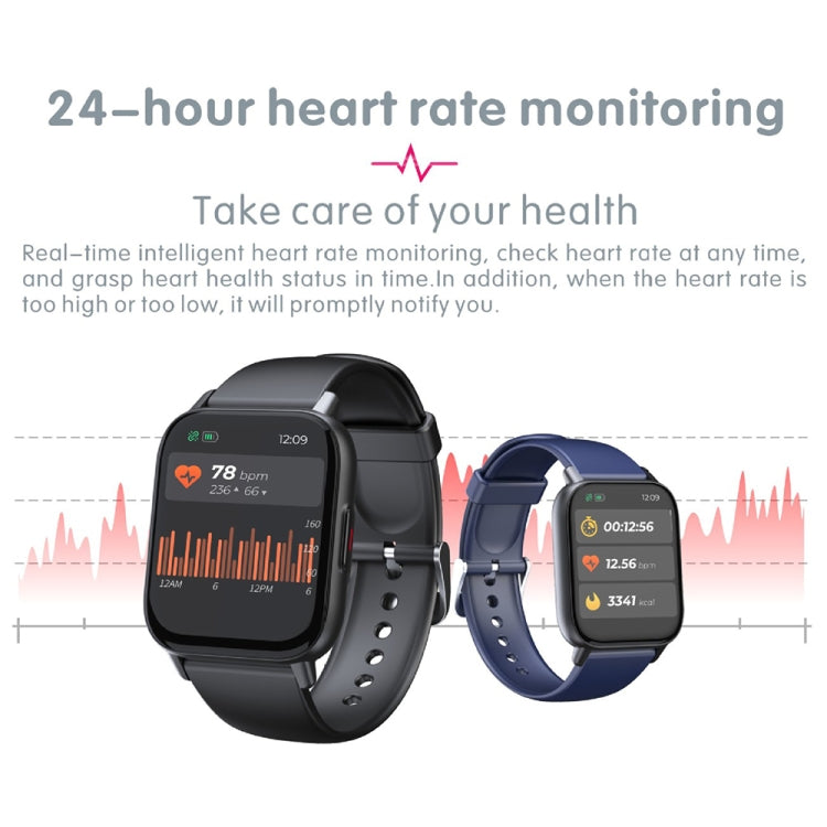 QS16Pro 1.83 inch Heart Rate / Blood Pressure Monitoring Waterproof Sports Smart Watch(Black) - Smart Watches by buy2fix | Online Shopping UK | buy2fix