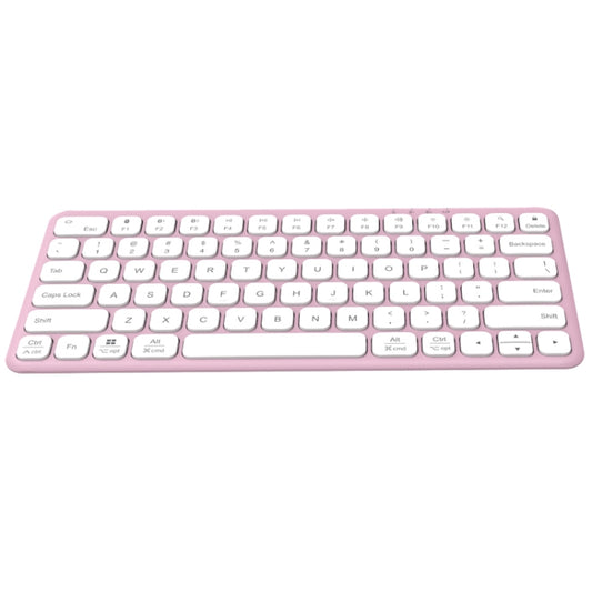 B087 2.4G Portable 78 Keys Dual Mode Wireless Bluetooth Keyboard And Mouse, Style: Keyboard Pink - Wireless Keyboard by buy2fix | Online Shopping UK | buy2fix