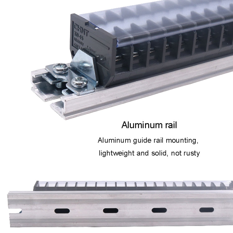 CHINT TD-100-10 Terminal Block Rail Type Wiring Block Paralleling Wires Wire Connector - Booster Cable & Clip by CHNT | Online Shopping UK | buy2fix