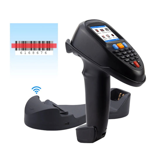 1D CCD Red Light Wireless Barcode Reader Scanner Data Collector With 2.2-Inch LCD Screen - Barcode Scanner by buy2fix | Online Shopping UK | buy2fix