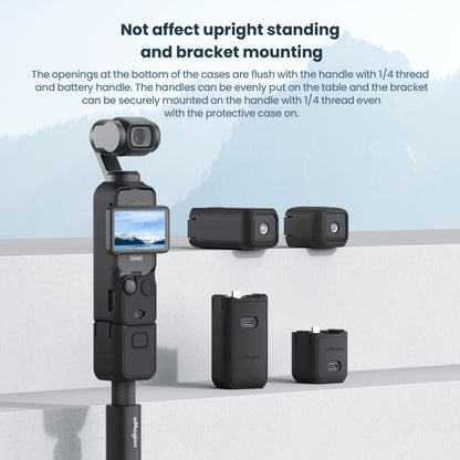 For DJI Osmo Pocket 3 AMagisn Silicone Protection Case Movement Camera Accessories, Style: 5 In 1 Blue - Case & Bags by aMagisn | Online Shopping UK | buy2fix