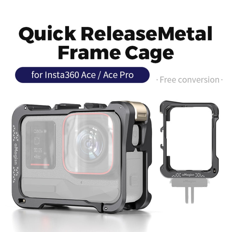 For Insta360 Ace / Ace Pro aMagisn Quick Disassembly Metal Rabbit Cage Border Accessories - Mount & Holder by aMagisn | Online Shopping UK | buy2fix