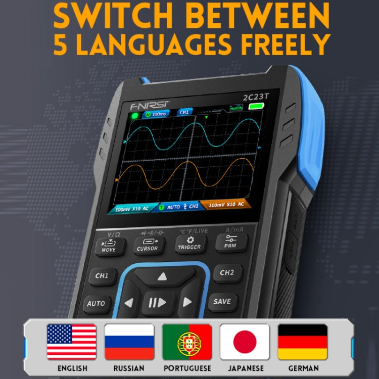 FNIRSI 3 In 1 Handheld Digital Oscilloscope Dual-Channel Multimeter, Specification: Standard - Digital Multimeter by FNIRSI | Online Shopping UK | buy2fix