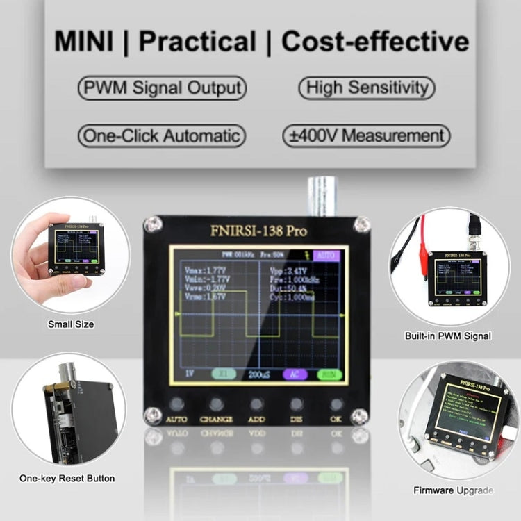 FNIRSI Handheld Small Teaching Maintenance Digital Oscilloscope, Specification: Upgrade Without Battery - Other Tester Tool by FNIRSI | Online Shopping UK | buy2fix