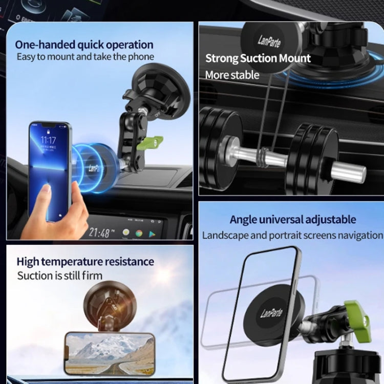 Lanparte Magnetic Car Phone Holder Adjustable Suction Cup Navigation Stand RBA-M01NL - Universal Car Holders by Lanparte | Online Shopping UK | buy2fix